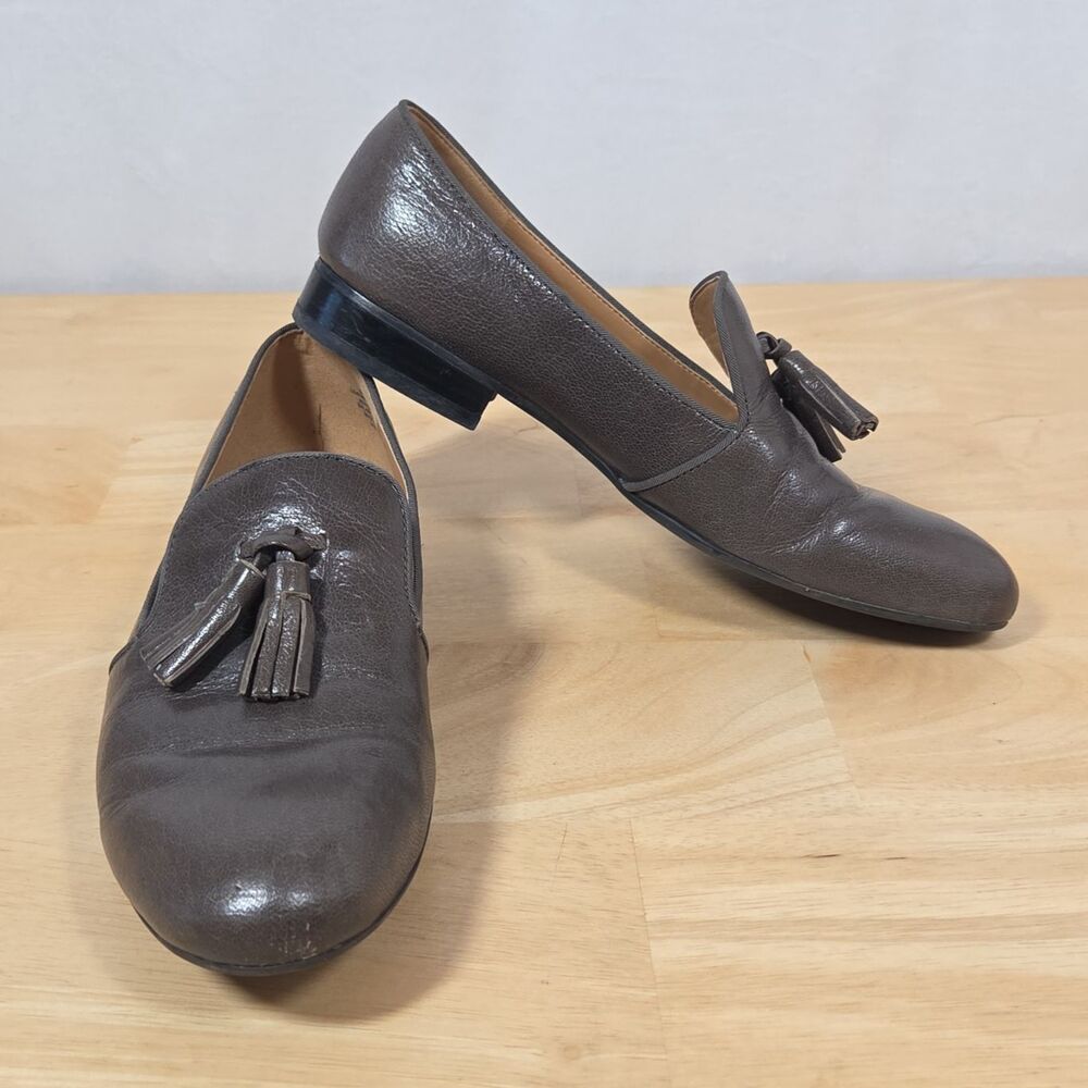 NINE WEST Ciaobella Brown Tassel Loafer Women's Sz 8 Shoes Preppy Leather
